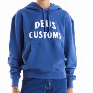 Deus Customs Premonition Blue Hoodie - sz XL